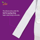 Ved Pairs of Fix Leg Bag Straps, Urine Drainage Bag Strap, Catheter Leg Bag Straps, with Soft Elastic Fabric, Comfortable Silicone Grips and Velcro Strap, 2.5cm x 40 cm(Pack of 10)