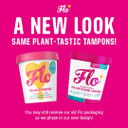FLO Tampons, Regular with Applicator, Made from 100% Organic Cotton & Ultra-Absorbent - 80 Regular Tampons