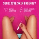 FLO Tampons, Regular with Applicator, Made from 100% Organic Cotton & Ultra-Absorbent - 80 Regular Tampons