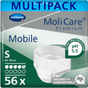 MoliCare Premium Mobile Disposable Underwear: Discreet use for Woman and Men with Incontinence, 5 Drops, Size S, Pack of 56 MoliCare Premium Mobile Disposable Underwear: Discreet use for Woman and Men with Incontinence, 5 Drops, Size S, Pack of 56