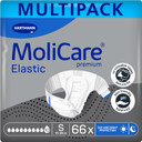 MoliCare Premium Elastic Unisex Disposable Slip: Discreet Use for Woman and Men with Incontinence; 10 Drops, Size S, 3 Packs of 22 (66 Pieces) MoliCare Premium Elastic Unisex Disposable Slip: Discreet Use for Woman and Men with Incontinence; 10 Drops, Size S, 3 Packs of 22 (66 Pieces)