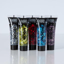 Classic Chunky Face & Body Glitter Gel by Moon Glitter - Green - Cosmetic Festival Glitter Face Paint for Face, Body, Hair, Nails - 12ml