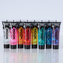 Iridescent Chunky Face & Body Glitter Gel by Moon Glitter - Blue - Cosmetic Festival Glitter Face Paint for Face, Body, Hair, Nails - 12ml