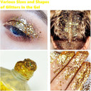 Beliky Girl Body Glitter Gel, 50ML Face Glitters Body Gel Sequins Shimmer Liquid Eyeshadow, Mermaid Sequins Liquid Holographic Glitter Gel, Chunky Glitter for Face Hair Nails (Gold) Beliky Girl Body Glitter Gel, 50ML Face Glitters Body Gel Sequins Shimmer Liquid Eyeshadow, Mermaid Sequins Liquid Holographic Glitter Gel, Chunky Glitter for Face Hair Nails (Gold)