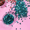 Mystic Biodegradable Eco Chunky Glitter by Moon Glitter - Aquarium - Cosmetic Bio Festival Makeup Glitter for Face, Body, Nails, Hair, Lips - 3g