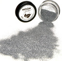 Biodegradable Eco Glitter Shakers by Moon Glitter - Silver - Cosmetic Bio Festival Makeup Glitter for Face, Body, Nails, Hair, Lips - 5g