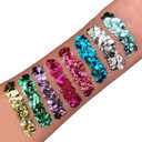 Biodegradable Eco Chunky Glitter by Moon Glitter - Turquoise - Cosmetic Bio Festival Makeup Glitter for Face, Body, Nails, Hair, Lips - 3g