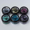 Biodegradable Eco Chunky Glitter by Moon Glitter - Set of 6 Colours + Fix Gel - Cosmetic Bio Festival Makeup Glitter for Face, Body, Nails, Hair, Lips - 3g