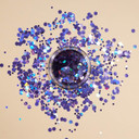 Iridescent Chunky Glitter by Moon Glitter - Set of 6 Colours + Fix Gel - Cosmetic Festival Makeup Glitter for Face, Body, Nails, Hair, Lips - 3g Iridescent Chunky Glitter by Moon Glitter - Set of 6 Colours + Fix Gel - Cosmetic Festival Makeup Glitter for Face, Body, Nails, Hair, Lips - 3g