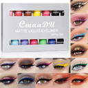 Purple Liquid Eyeliner - Matte Quick-Drying, Waterproof Gel, Highly Pigmented, Long-Lasting, Non-Blooming Candy Color Purple Liquid Eyeliner - Matte Quick-Drying, Waterproof Gel, Highly Pigmented, Long-Lasting, Non-Blooming Candy Color
