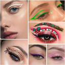 10 Color Liquid Eyeliner - Matte Quick-Drying, Waterproof Gel Colored Eyeliner (Orange)