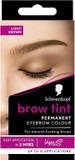 Schwarzkopf Brow Tint Professional formula Eyebrow Dye Brow Tinting Kit with Gentle Permanent Colour - Light Brown