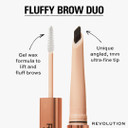 Makeup Revolution, Fluffy Brow Filter Duo, Brow Pencil & Eyebrow Gel, Available in 5 Shades, Dark Brown, 1pc Makeup Revolution, Fluffy Brow Filter Duo, Brow Pencil & Eyebrow Gel, Available in 5 Shades, Dark Brown, 1pc