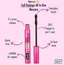 Sleek MakeUP Full Package All In One Mascara, Amplified, Dramatic Lash Effect, Vegan Friendly, Black, 5ml Sleek MakeUP Full Package All In One Mascara, Amplified, Dramatic Lash Effect, Vegan Friendly, Black, 5ml