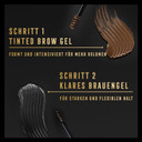 Max Factor 2000 Calorie Volumising Brow Sculpt Gel, Long-Lasting, Plumped & Fuller-Looking Brows, Waterproof, Smudge-Proof, Shapes & Intensifies, 002 Soft Brown, 4.5ml