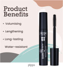 Pippa of London Dark Queen Eye Mascara (501) - Volumising and Curling Mascara