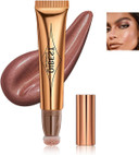 Contour Beauty Wand, Liquid Face Concealer Contouring with Cushion Applicator, High Coverage Natural Matte Finish Highlighter Bronzer Stick Super Silky Cream Face Blush Illuminator Makeup Stick (6#)