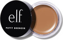 e.l.f. Putty Bronzer, Creamy & Highly Pigmented Formula, Creates a Long-Lasting Bronzed Glow, Infused with Argan Oil & Vitamin E, Bronzed Belle, 0.35 Oz (10g)
