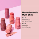 e.l.f. Monochromatic Multi Stick, Luxuriously Creamy & Blendable Colour, For Eyes, Lips & Cheeks, Glimmering Guava, 0.17 Oz (5g)