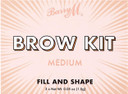 Barry M Cosmetics Fill And Shape Brow Kit Palette, With Styling Soap, Shade Dark