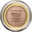 Max Factor Miracle Touch Foundation, New and Improved Formula, SPF 30 and Hyaluronic Acid, 45 Warm Almond, 1 Count (Pack of 2)
