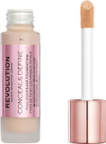 Revolution Beauty London, Conceal and Define, Foundation, F2, 23ml
