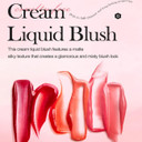 Liquid Blush Face Blusher Rouge Natural Smooth Blusher Pigment Long Lasting Creamy Soft Cheek Multi-purpose Stick Makeup With Cushion Cosmetics Liquid Facial Blush(Mystery)