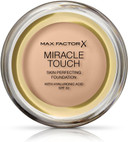 Max Factor Miracle Touch Foundation, New and Improved Formula, SPF 30 and Hyaluronic Acid, 43 Golden Ivory