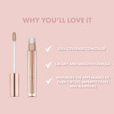 Bellamianta Dreamy Creamy Concealer - Long Lasting, Full Coverage with Natural Finish - Under Eye Concealer for Dark Circles & Blemishes - Hydrating Formula