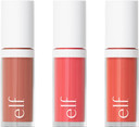 e.l.f. Camo Liquid Blush 3-Pack | Makeup Set for Cheeks, Natural Glow & Dewy Finish, For all Skin Tones, 0.13 Oz (4mL), Vegan | Dusty Rosé, Pinky Promise, Coral Crush