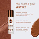 Indeed Labs Nanobronze Deep, Deep Bronzing Drops -Natural Glow Enhancer, Illuminator Highlighter Skin Tint, For An All Day Radiant Glow- With Hyaluronic Acid To Help Support Skin Barrier Repair