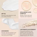 Mii Cosmetics Protective Face Primer SPF 50 | Hydrating Makeup Primer With Hyaluronic Acid and Ceramides | Pore and Coral Reef-Friendly SPF for Radiant Skin | 30ml