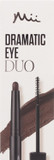 Mii Cosmetics Dramatic Eye Mascara and Eyeshadow Duo Gift Set | Professional Eye Makeup Set with Eyeshadow Stick and Lengthening Mascara | Makeup Gift Set for Women, Perfect Makeup Bundle | Walnut