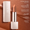 Beauty Searcher Metallic Shine Lipstick 3D Makeup for Woman Velvet Matte Lipsticks Moisturizing No-Stick Cup Lip Makeup, Long Lasting Waterproof Shine Lipstick(Nude Gold)