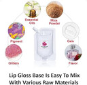 20ml Clear Transparent Moisturizing DIY Lip Gloss Base Lip Balm Material Gel, Organic Lipctisk Lip Glow Lip Glaze Base for Making Your Own Lip Plumper/Lip Tint/Lip Primer (Orange Pearlescent)