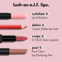 e.l.f. Cream Glide Lip Liner, Highly Pigmented Pencil for Shaping & Sculpting Lips, Semi-Matte Finish, Vegan & Cruelty-Free, Fuschia Forward