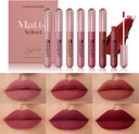 6 Colors Matte Lip Gloss Set Moisturizing Non-Stick Cup Velvet Lip Gloss Lipstick Set