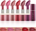 6 Colors Lipstick Set, Matte Velvet Smooth Moisturizer Lipstick Long Lasting Waterproof Non-stick Cup Sexy Nude Lipstick Makeup Gift Set