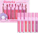 6PCS/Set Donut Glitter Lip Gloss Shiny Diamond Liquid Lipstick High Coloring Metallic Waterproof Moisturizing Brighten Lip Color Lip Stains Tints Cosmetic Makeup Product 6PCS/Set Donut Glitter Lip Gloss Shiny Diamond Liquid Lipstick High Coloring Metallic Waterproof Moisturizing Brighten Lip Color Lip Stains Tints Cosmetic Makeup Product