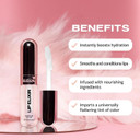Sacheu Lip Glaze Elixir. Nourishing and Moisturizing Lip Gloss for Women. Hydrating and Plumping Lip Gloss Enriched with Collagen. Smooth High-Shine Finish. Vegan & Cruelty-Free, Clear and Sheer Pink