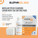 3 x Blephasol Duo 100 ml Micellar Eyelid Cleansing Lotion with 100 Lint-Free Pads | Effective and Gentle Cleansing for Make-Up Removal, Inflamed and Sensitive Eyelids | Soap & Alcohol-Free