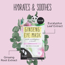 Oh K! Under Eye Mask, For Tired and Puffy Eyes, De-puffing, With Added Ginseng, Vegan and Cruelty Free, 13g (Pack of 2)