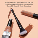 e.l.f. Concealer & Foundation Complexion Duo Brush, 2-in-1 Makeup Brush For Concealer & Liquid & Powder Foundation, Made With Synthetic Bristles e.l.f. Concealer & Foundation Complexion Duo Brush, 2-in-1 Makeup Brush For Concealer & Liquid & Powder Foundation, Made With Synthetic Bristles