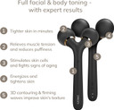 GESKE SmartAppGuided Sonic Facial & Body Roller | 4 in 1 | Derma Roller | Facial & Body | professional facial & body roller | for skincare and beauty routine