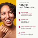 DENTTABS Strawberry Teeth Cleaning Tablets with Fluoride  Pack of 125, Natural Toothpaste Tablets for Adults & Kids, Vegan & Eco-Friendly, Cavity Prevention