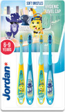 Jordan ® | Step 3 | Kids Toothbrush for Age 6-9 Years Old | 4 Units