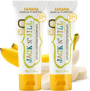 Jack N' Jill Natural Certified Toothpaste - Baby & Toddler Toothpaste, Fluoride-Free, 40% Xylitol, Sugar-Free, Safe for 6 Months and Up, Makes Tooth Brushing Fun, Organic Banana Flavour, 2 x 50g Jack N' Jill Natural Certified Toothpaste - Baby & Toddler Toothpaste, Fluoride-Free, 40% Xylitol, Sugar-Free, Safe for 6 Months and Up, Makes Tooth Brushing Fun, Organic Banana Flavour, 2 x 50g