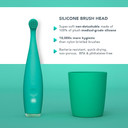 FOREO ISSA Baby Gentle Sonic Toothbrush for Babies Aged 0 to 4, Kiwi Green