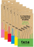 f.e.t.e | Yellow ISO Size 4-0.70mm Bamboo Interdental Brush | Biodegradable & Compostable Handle | Recyclable Soft Bristles | Sustainable | Vegan