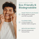 Georganics Plastic-Free Natural Dental Floss - Vegan, Cruelty-Free Castor Oil Floss - Spearmint Flavour - Fluoride-Free Oral Health - Eco-Friendly Refillable & Biodegradable - 50m Length